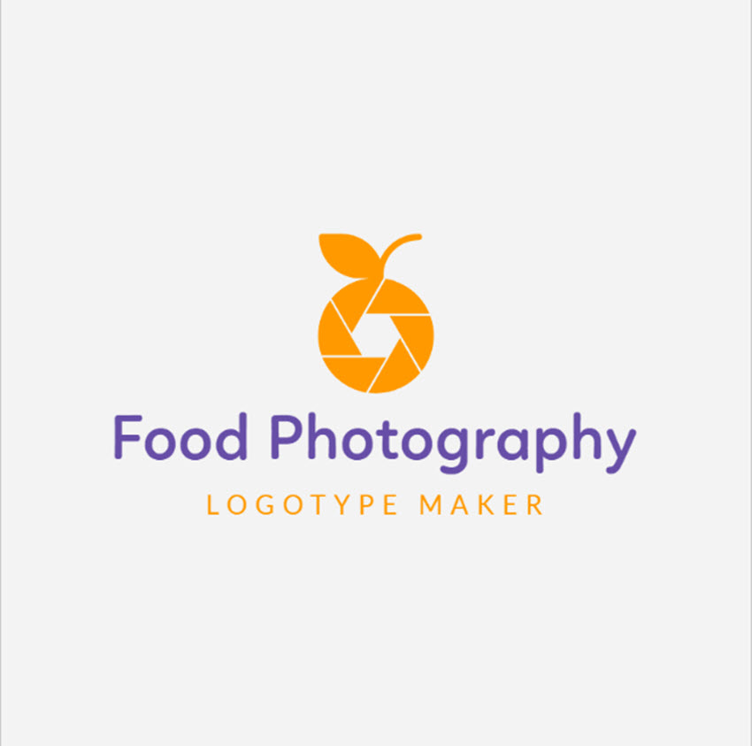 Abstract Food Photography Logo Maker